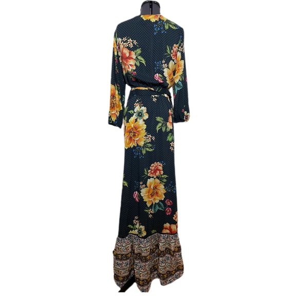 FARM Rio Majorca Maxi Wrap Dress RARE - Picture 3 of 8